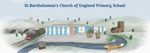 Havainnollistava piirros St. Bartholomew's Church of England Primary -oppilaitoksesta.