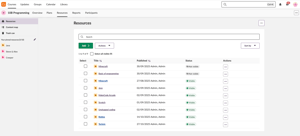 Oversikt over den nye ressurssiden